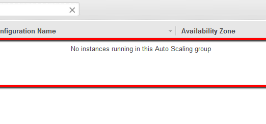 No instances running in this Auto Scaling group