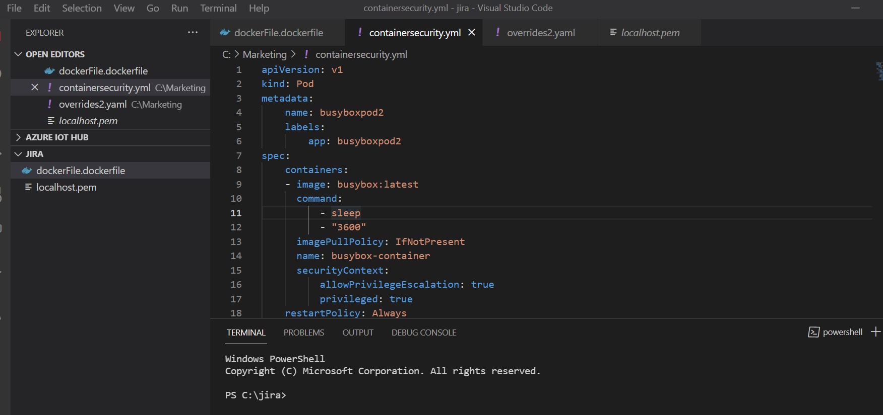 Sample Kubernetes deployment