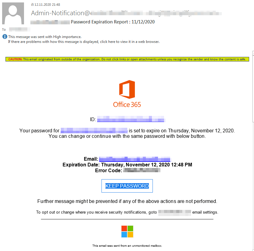 Fake Your Account Is Set To Close Microsoft Email Scam