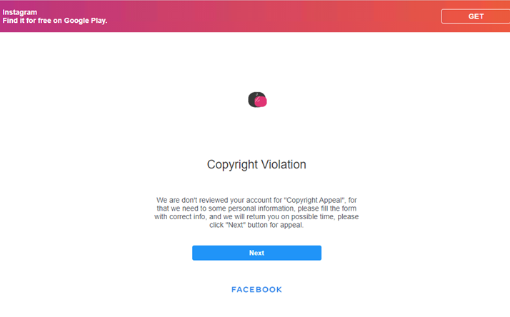 Watch Out: Instagram Hackers Are Using Fake Copyright Notices to Trick  People into Giving up Their Account Details