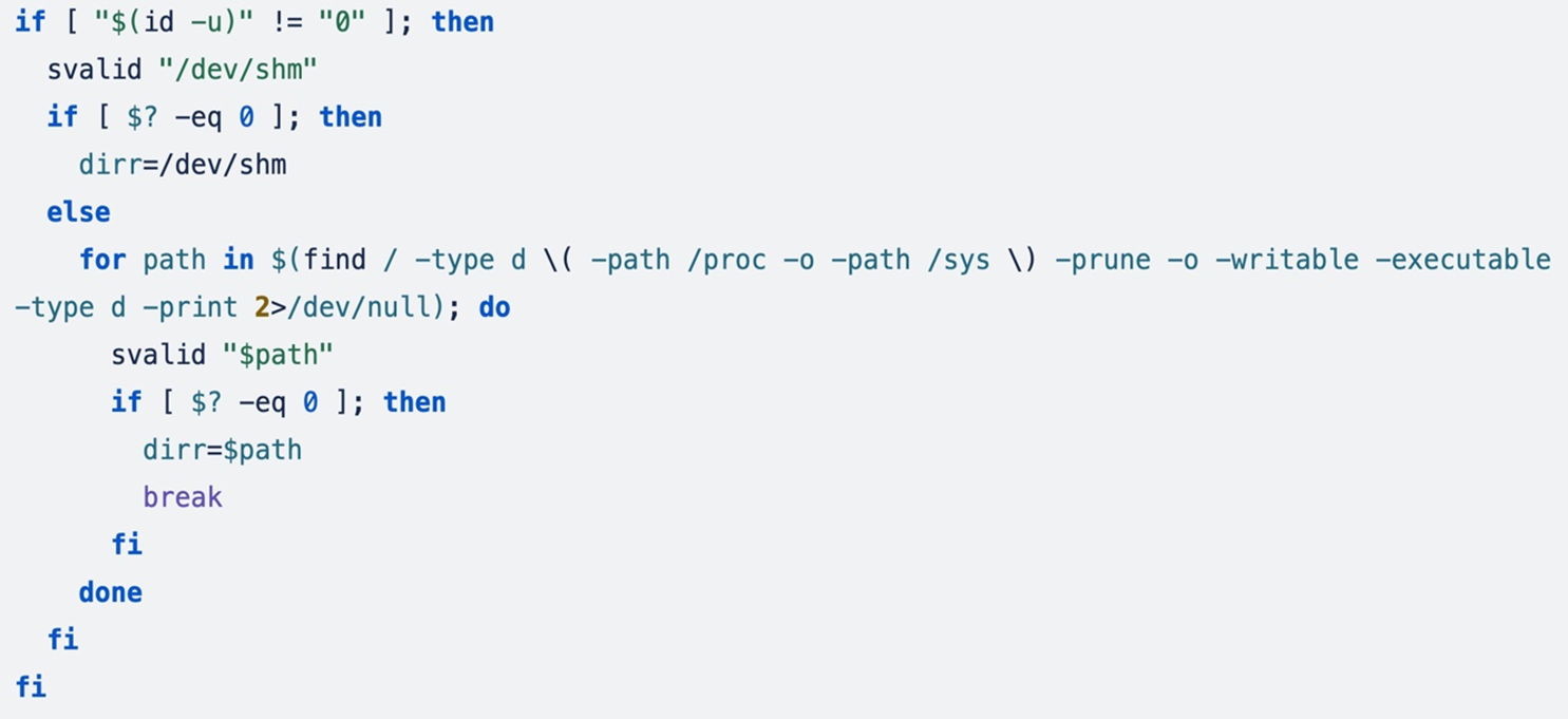 Searching for writable and executable directories