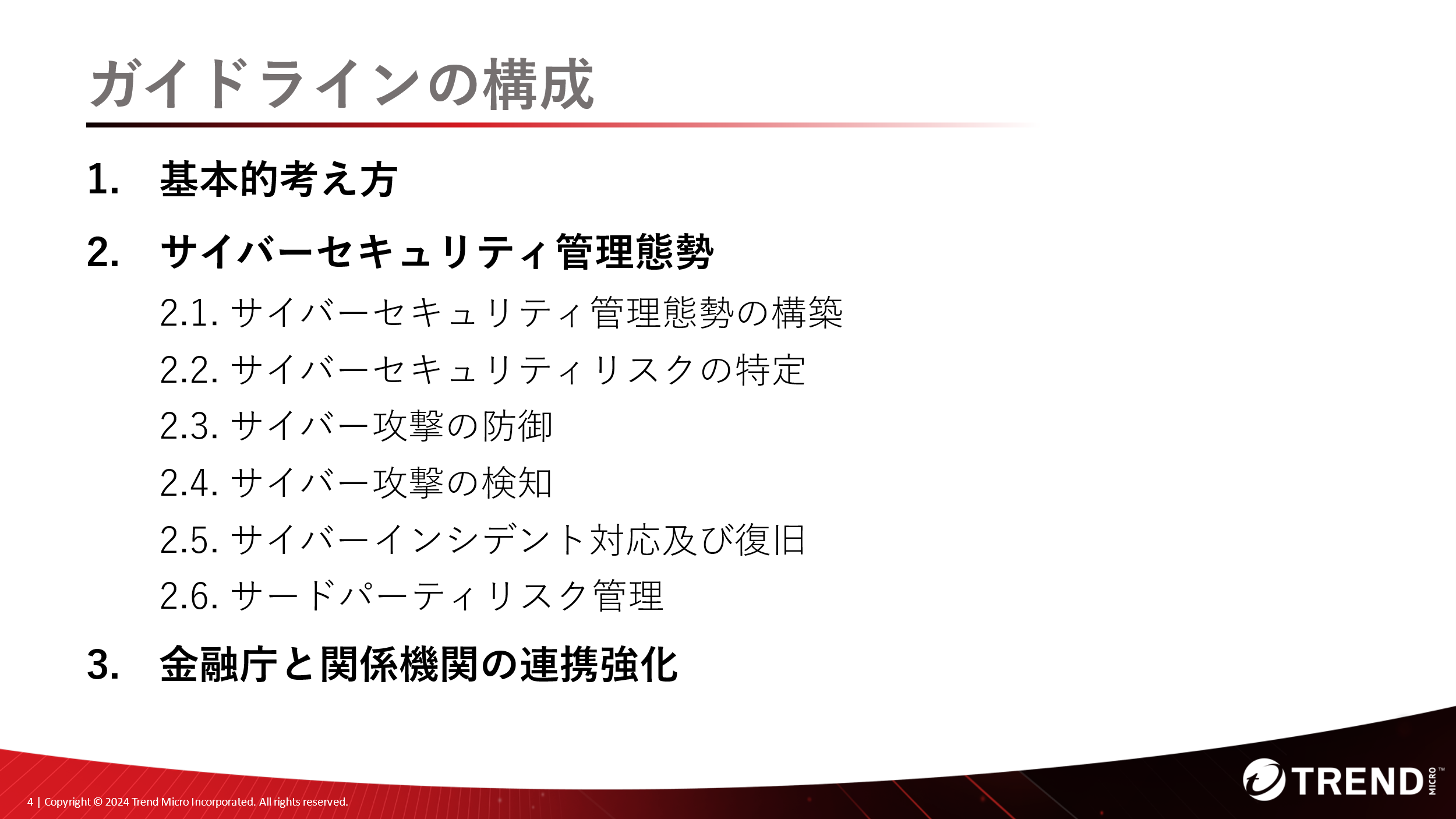 図：金融庁サイバーセキュリティガイドラインの構成