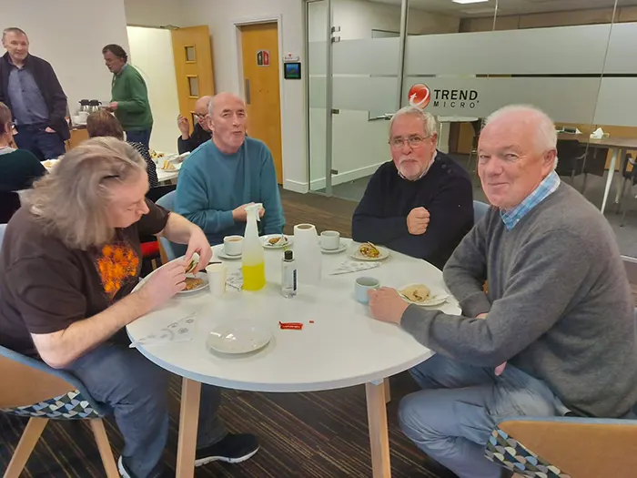 Older adult participants in Cork during break time