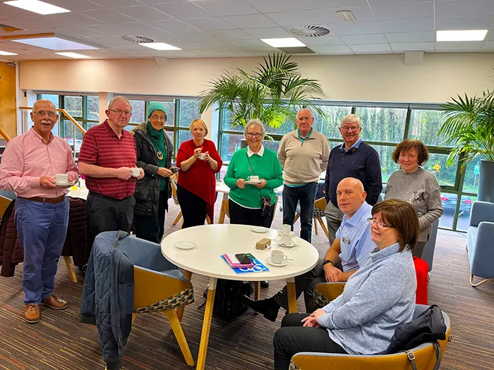 Older adult participants in Cork during break time