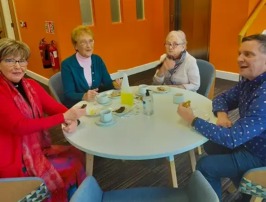 Older adult participants in Cork during break time