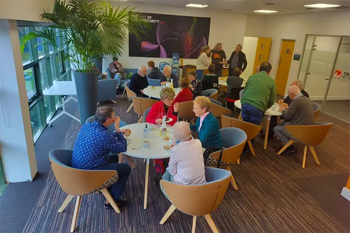 Older adult participants in Cork during break time